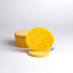 Wood loofah face sponge