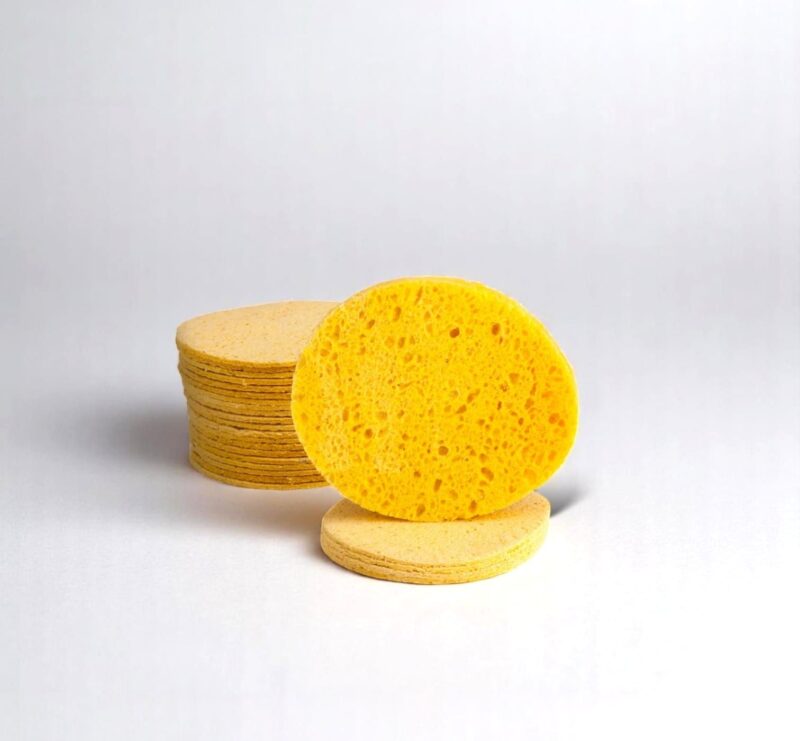 Wood loofah face sponge
